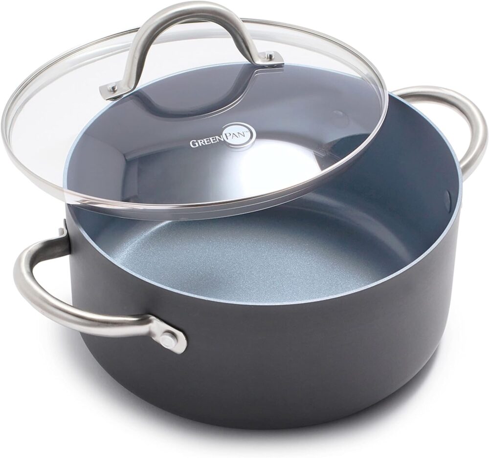 GreenPan Potenciômetro de cerâmica saudável anodizado duro 5...