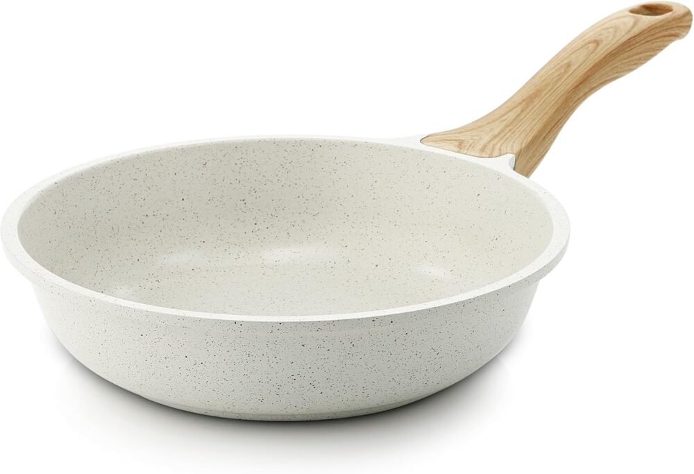 SENSARTE Frigideira antiaderente de cerâmica, frigideira de ...