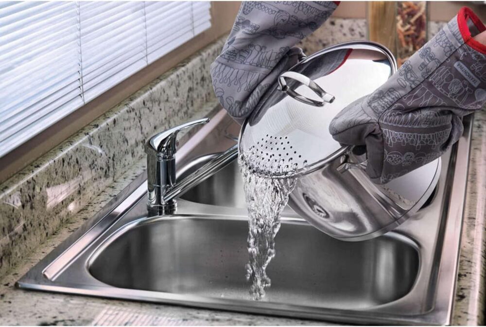 Espagueteira com Fundo Triplo Tramontina Inox 22Cm, ESPAGUET... - Image 2