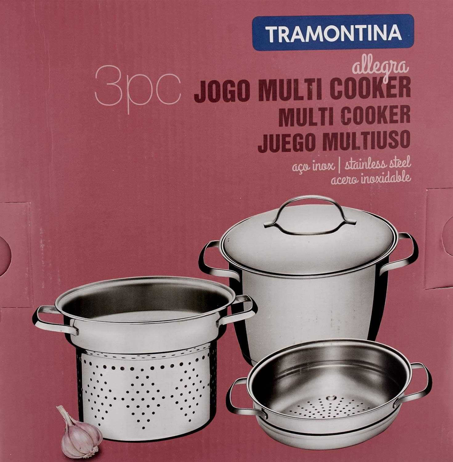 Jogo Multi Cooker 3 Peça, Tramontina, 65650070, Inox - Image 5