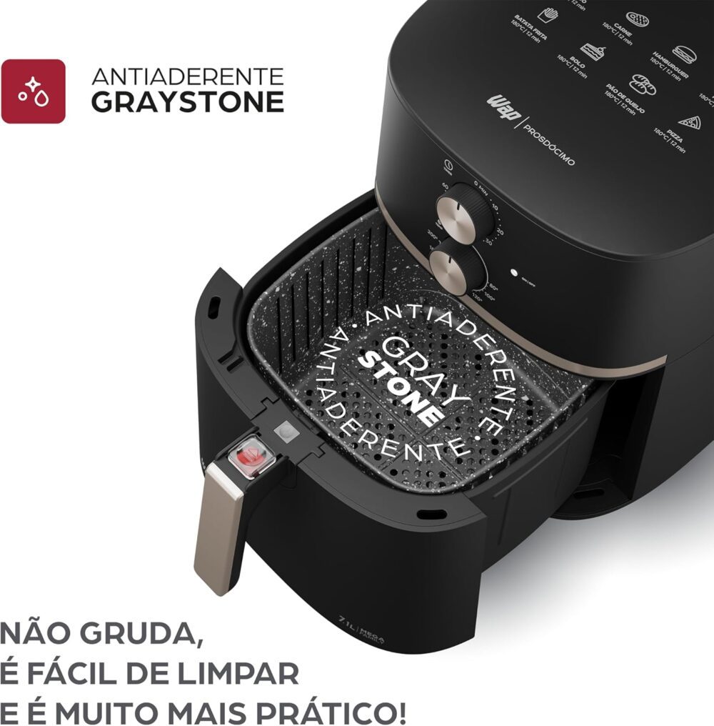 WAP Fritadeira Elétrica Air Fryer 7,1 Litros Cesto e Grelha ... - Image 5
