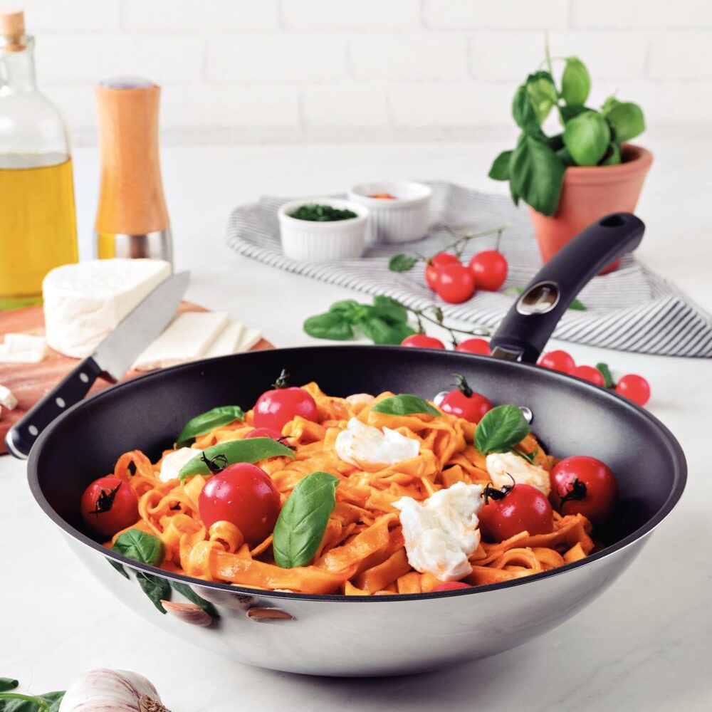 Panela Wok Tramontina Inox Antiaderente Solar Silicone 28cm,... - Image 2