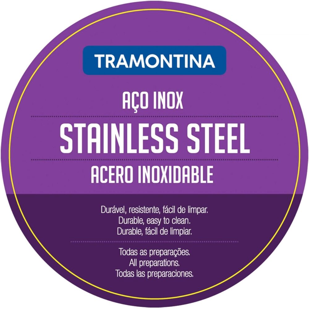 Frigideira Tramontina Professional Rasa em Aço Inox Fundo Tr... - Image 7