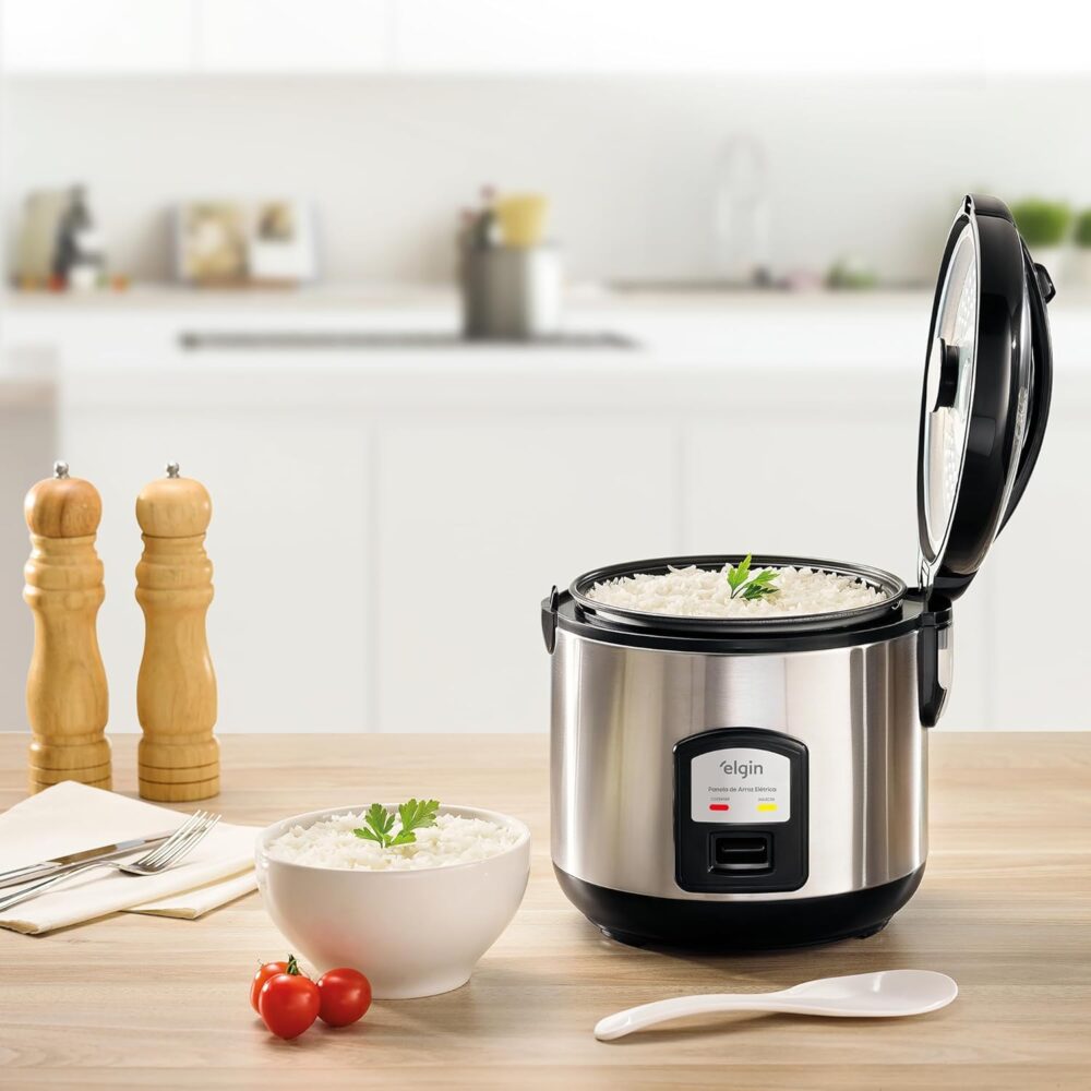 Panela de Arroz Elétrica Gran Rizzo 700W Elgin Antiaderente ... - Image 8