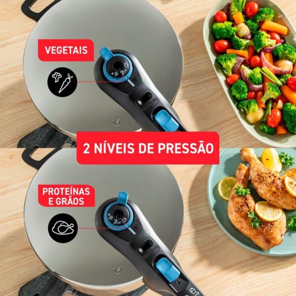 Panela De Pressão Rochedo Inox Trendy 8 Litros Fechamento Ex... - Image 4