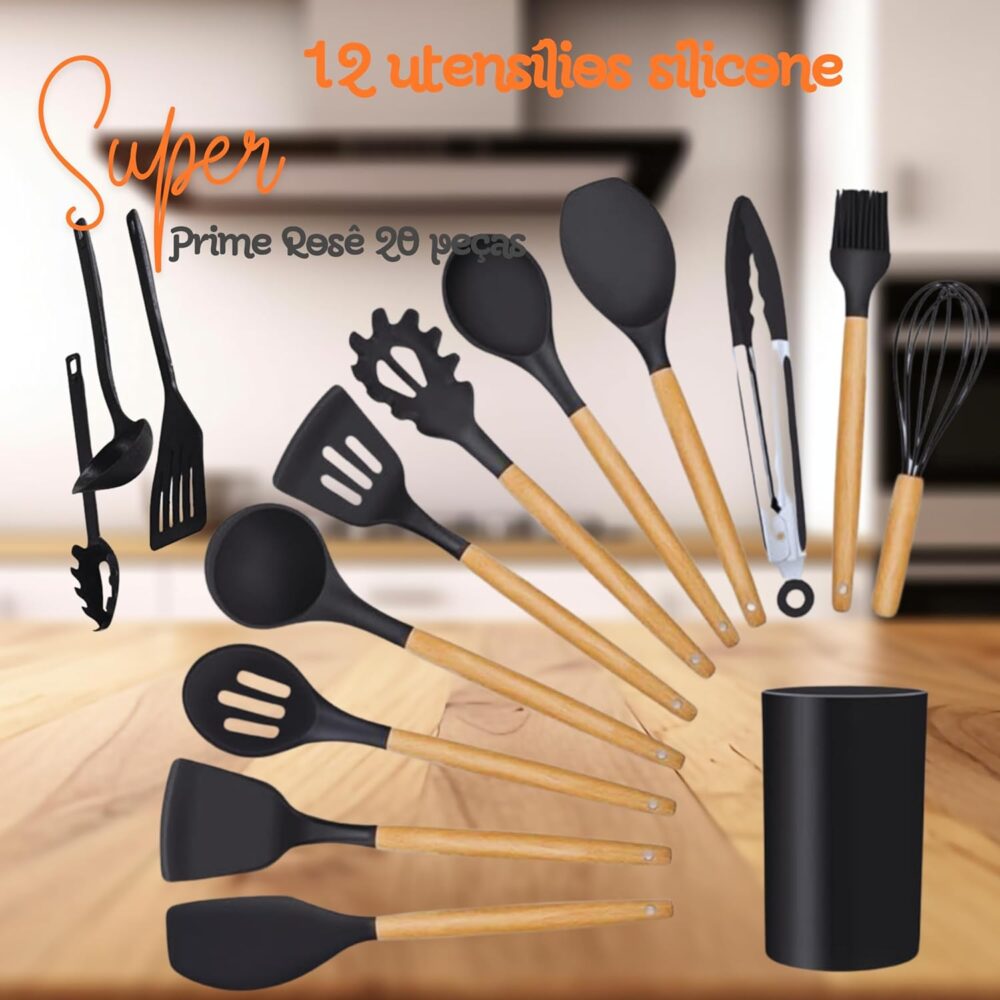 Jogo CONJUNTO Panelas Elegan Prime ROSA Rosê 20 PEÇAS Tampa ... - Image 2