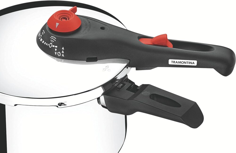 Panela Pressão Aço Inox 4 Tramontina Polida 22 Cm - Image 3
