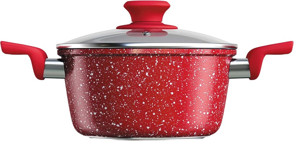 Caçarola 20 cm ColorStone de alumínio com antiaderente e tam... - Image 2