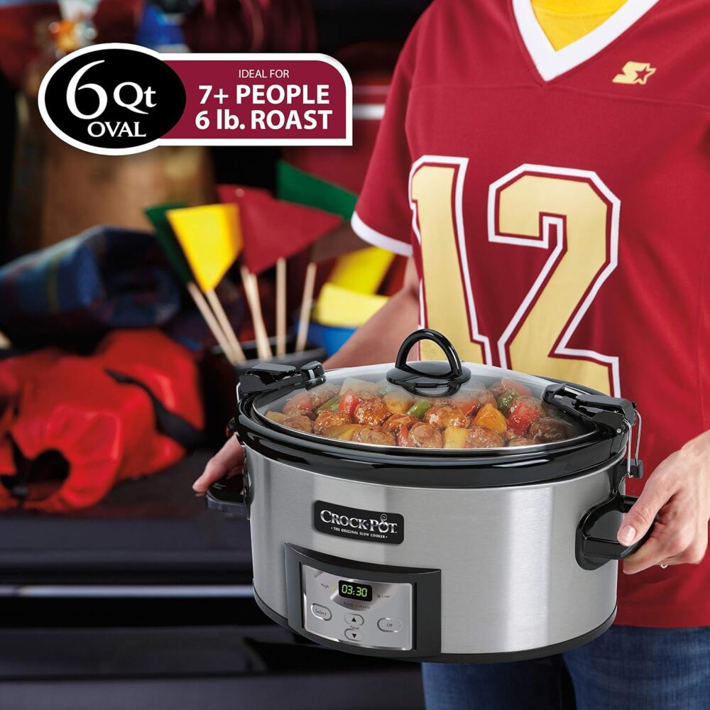 Crock-Pot Sccpvl610-S-A Cozinheira E Transportar Fogão Lento... - Image 5