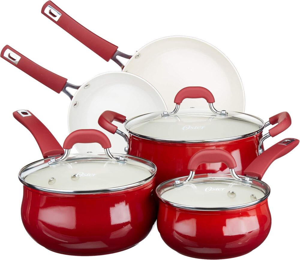 OSTER Conjunto de Panelas Antiaderentes 5 Peças Corbett - Jo...