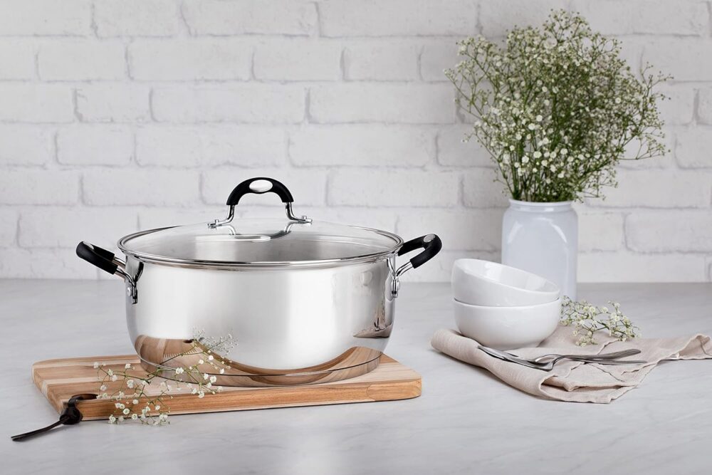 Caçarola Rasa Aço Inox 30 cm Solar Silicone Tramontina - Image 6