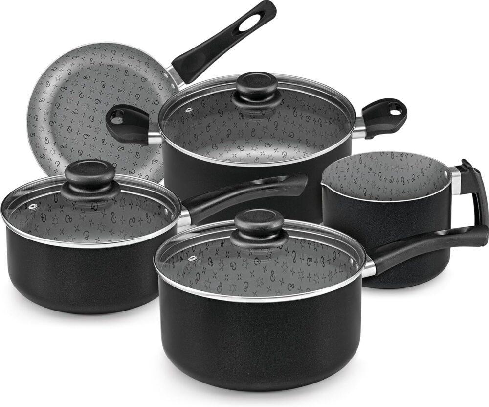 Panelux CONJUNTO PANELAS ALUM 5 PCS AA ST PRA/PRETO MAXIMUM ...