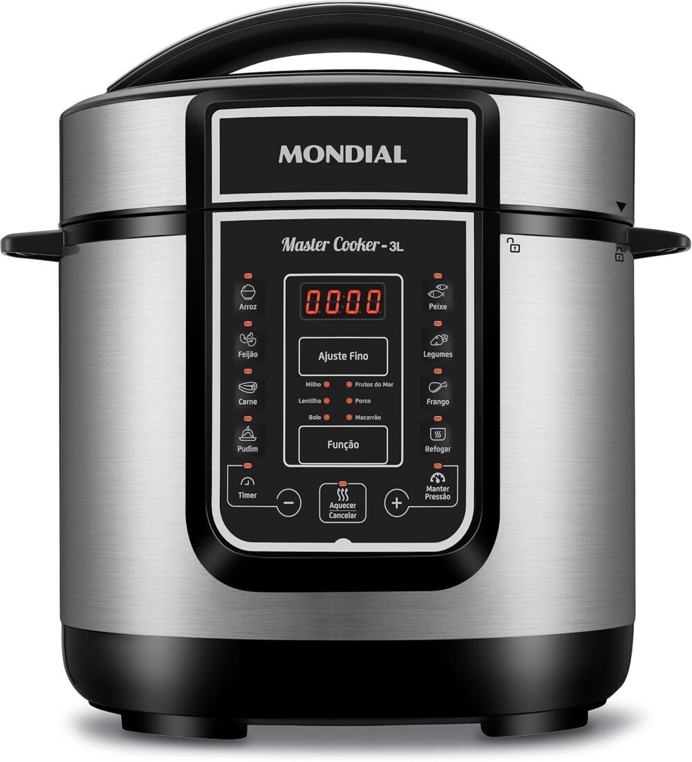 Panela de Pressão Elétrica Mondial, Master Cooker - 3L, 110V...