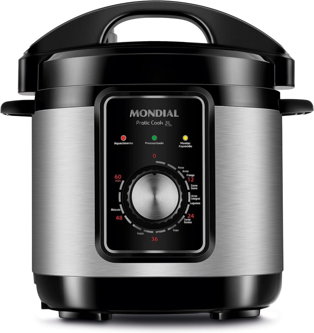 Panela de Pressão Elétrica Mondial, Pratic Cook 3L, 110V, Pr...