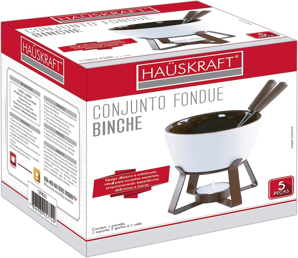 Hauskraft, CJFN032, Conjunto Fondue Binche 5 Peças Cerâmica ... - Image 3