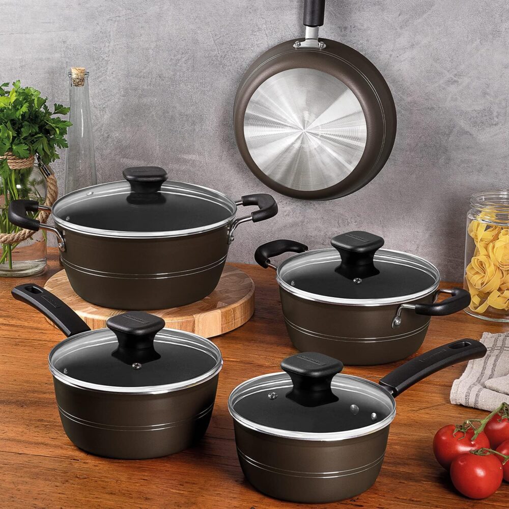 Jogo Panelas Alum 5Pc Sicilia Cinza Tramontina - Image 2