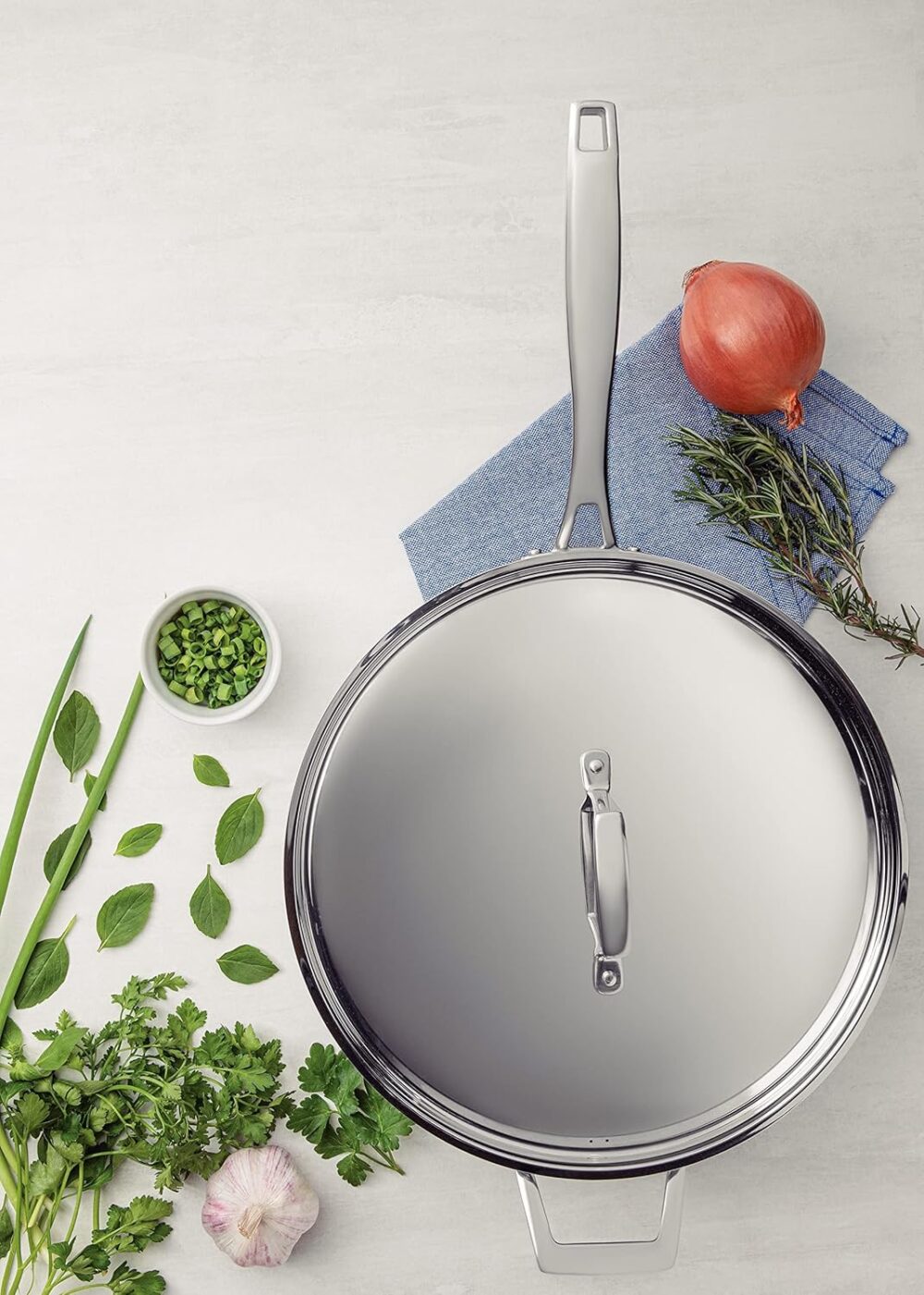 Frigideira Tramontina Grano em Aço Inox com Corpo Triplo com... - Image 3