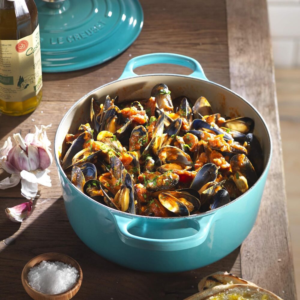 Le Creuset Panela Redonda 18cm Signature Azul Caribe - Image 6