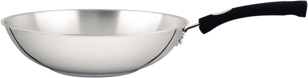 Panela Wok Tramontina Inox S/Tampa Solar Silicone 28cm, 6213...