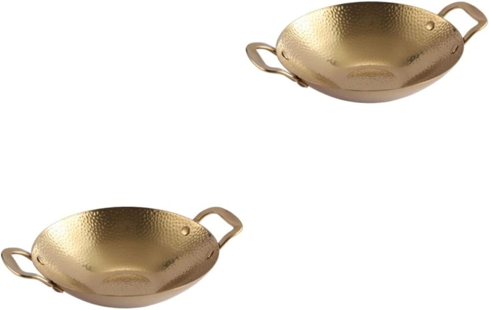 Luxshiny 2 Unidades Pote De Panela Wok Antiaderente Frigidei...