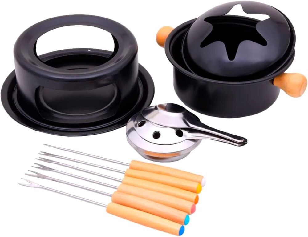 Mimo Style Conjunto Para Fondue 14cm na Cor Preta, Feito em ... - Image 3