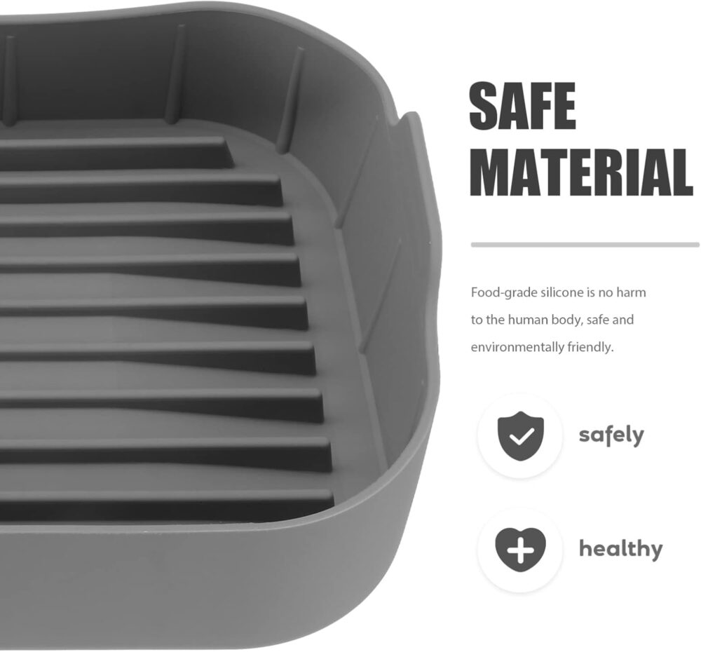 Placa De Grelha De Goma Acessórios Para Forno Airfryer Bande... - Image 6