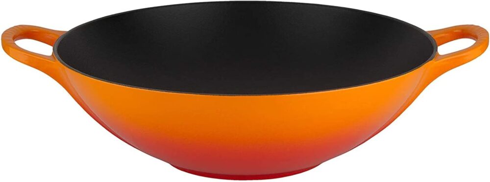 Le Creuset Wok 32cm Com Tampa de Vidro Laranja - Image 2