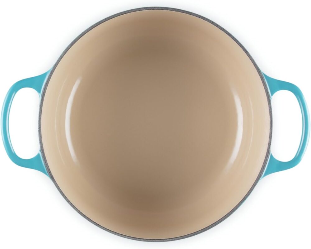 LE CREUSET Panela Redonda Signature 20cm, Azul Caribe, Ferro... - Image 5