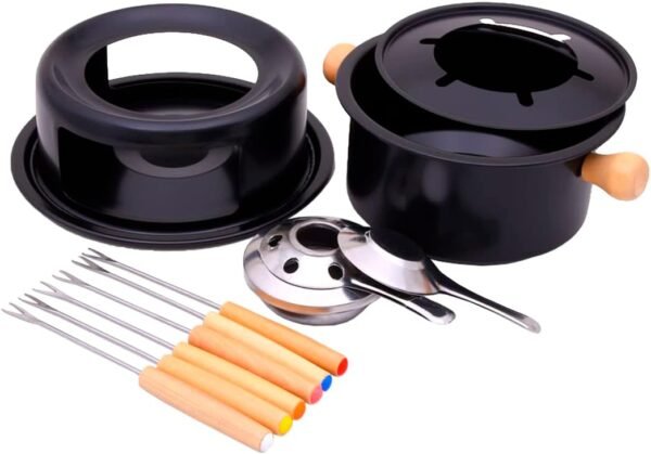 Mimo Style Conjunto Para Fondue 16cm na Cor Preta, Feito em ... - Image 3