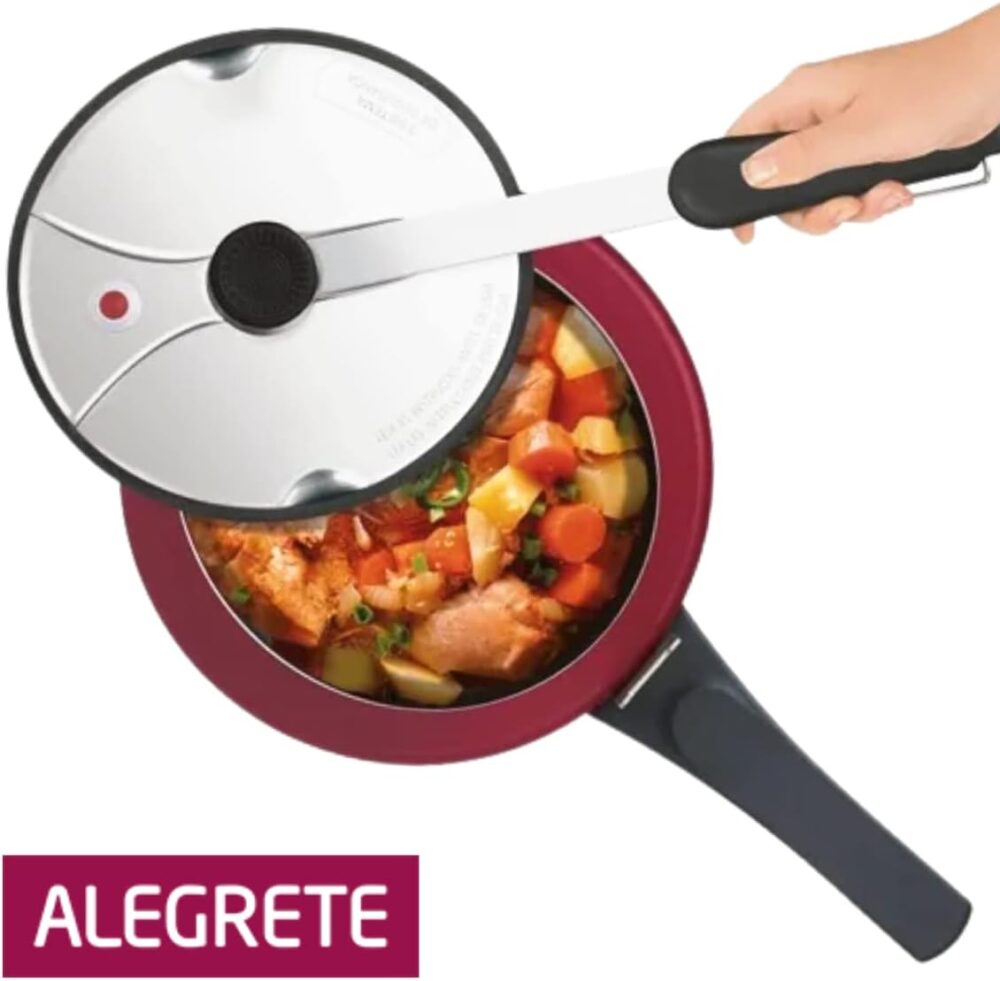 PANELA DE PRESSÃO FECHAMENTO INTERNO 4,5 LTS AA VERMELHO TAM... - Image 10