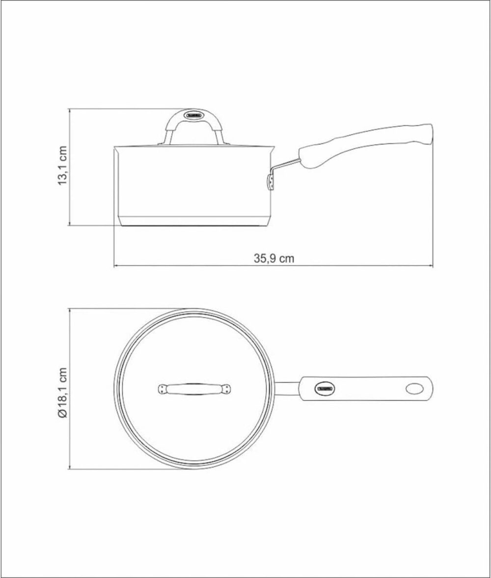 Panela Tramontina Duo Silicone em Aço Inox Fundo Triplo com ... - Image 3