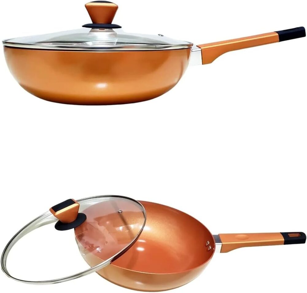 Frigideira Wok MaxChef com Revestimento Cerâmico 28cm Com Ta... - Image 2