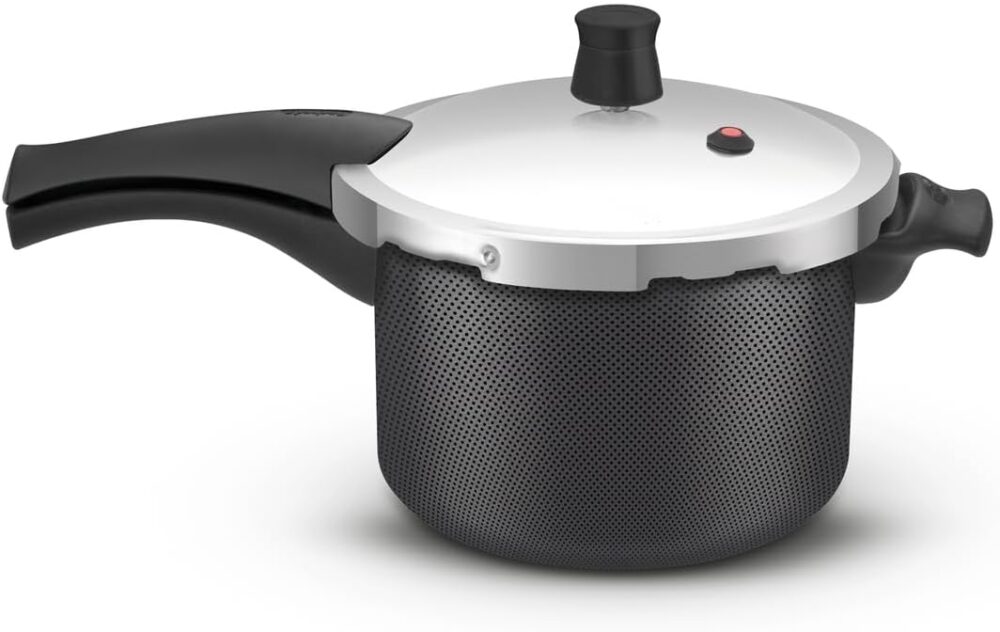 Panela de Pressão Rochedo Rochedo Turbo Top Cinza texturizad...