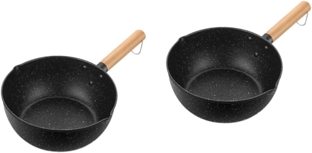 ABOOFAN 2 Peças Panela De Neve Frigideira Inoxidável Estoque...