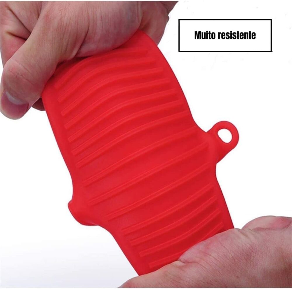 Par de Luvas de Silicone Modelo Bico de Pato Ideal Para Pane... - Image 3