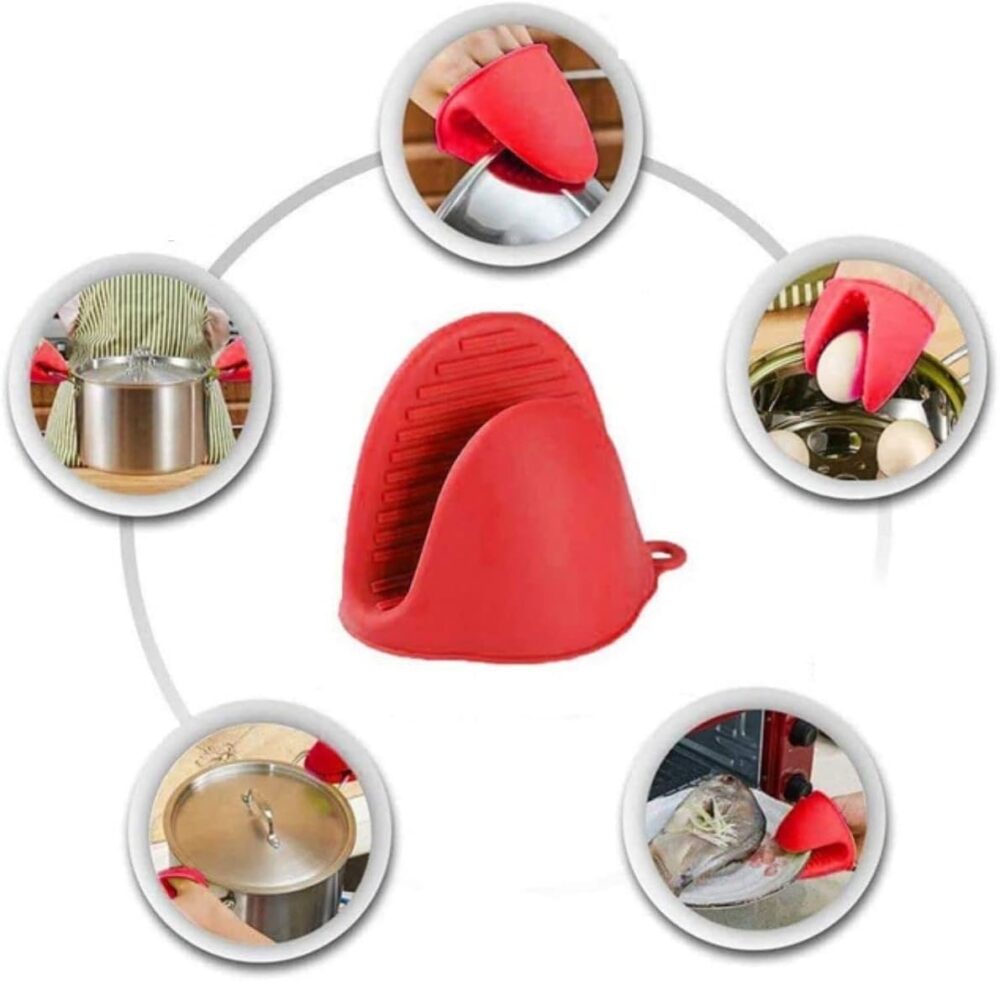 Par de Luvas de Silicone Modelo Bico de Pato Ideal Para Pane... - Image 2