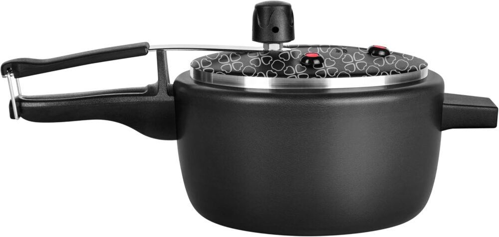Panela De Pressão Patolux 2,5 Litros Antiaderente Preto Com ... - Image 3