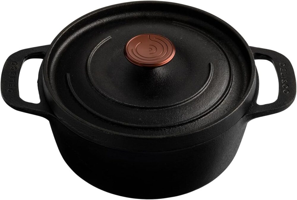 Caçarola de ferro Dutch Oven 20cm, panela de ferro polida e ... - Image 4