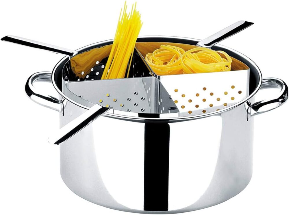 Espagueteira 4 Div Savoy 31x16, 5cm -10 L Brinox Aço Inox