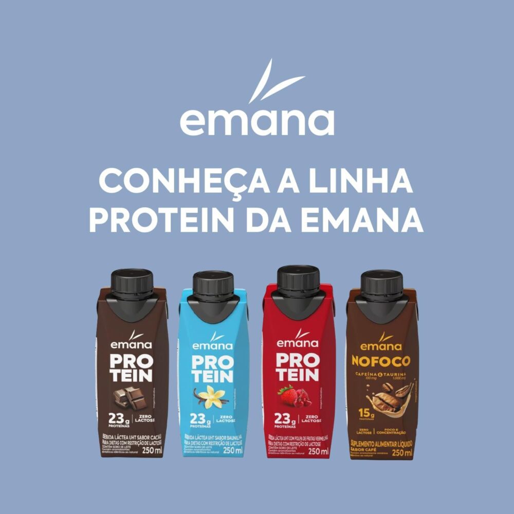 Emana Protein Bebida Proteica Sabor Cacau Sem açúcar - 12 Un... - Image 6