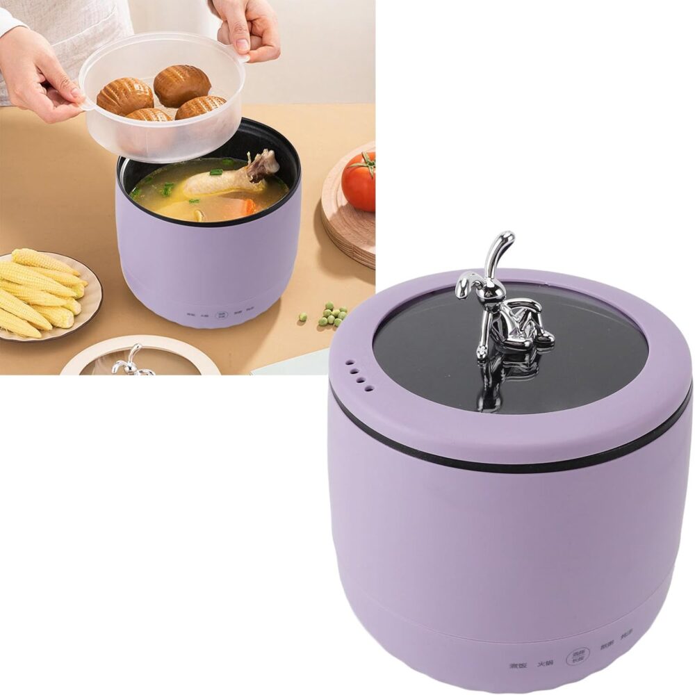 Mini Panela de Arroz Multifuncional de 1,8L 450W Frigideira ... - Image 3