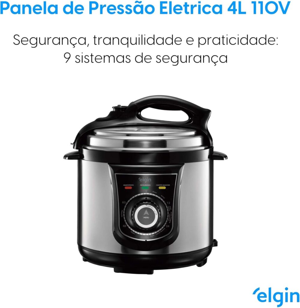 Panela de Pressão Elétrica Elgin 4 Litros Segura e Prática 8... - Image 2