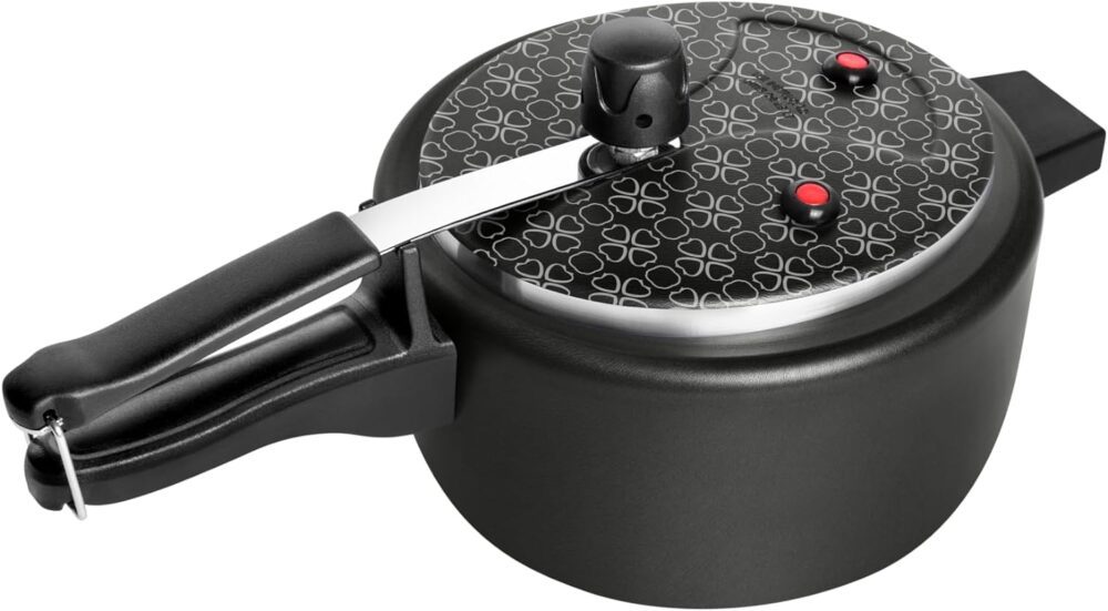 Panela De Pressão Patolux 2,5 Litros Antiaderente Preto Com ... - Image 2