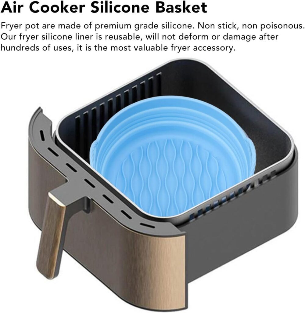 Forro de Panela de Fritadeira de Silicone, Reutilizável, Res... - Image 4