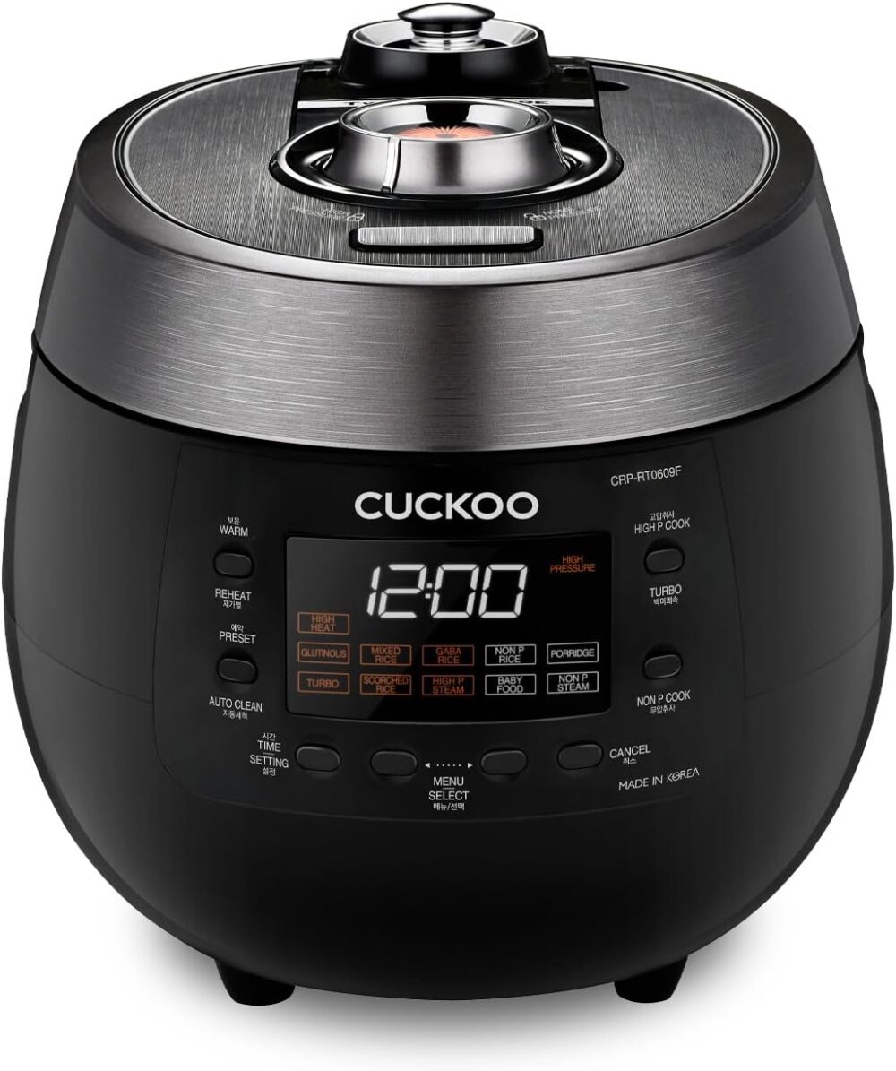 CUCKOO Panela de arroz com 6 xícaras (não cozidas) com modos...