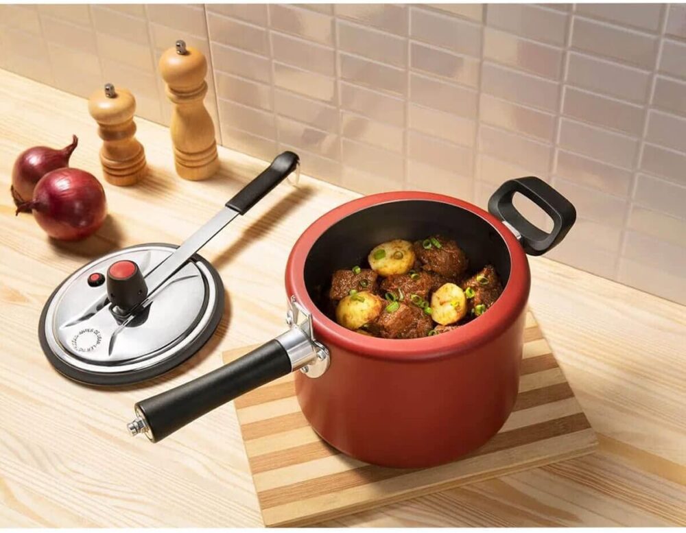 Panela de Pressão BRINOX REVESTIDOS Vapt Vermelho Cereja - Image 2