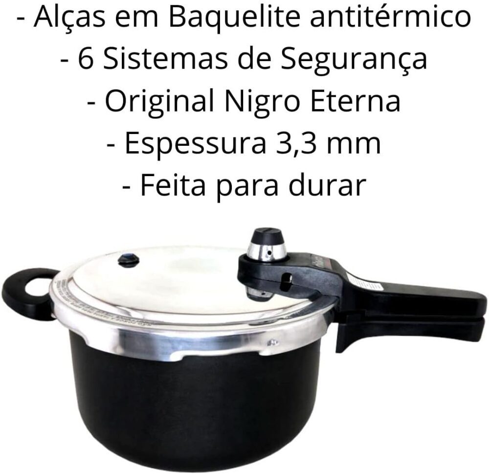 Panela de Pressão Nigro Eterna Teflon 3L 097110 - Image 3