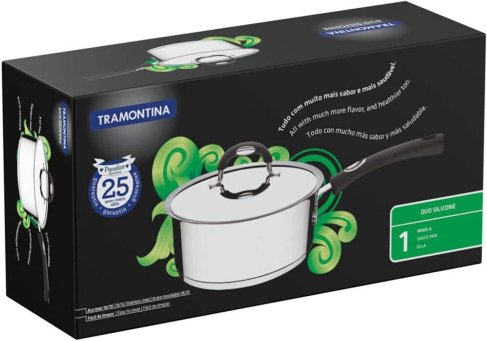 Panela Tramontina Duo Silicone em Aço Inox Fundo Triplo com ... - Image 9