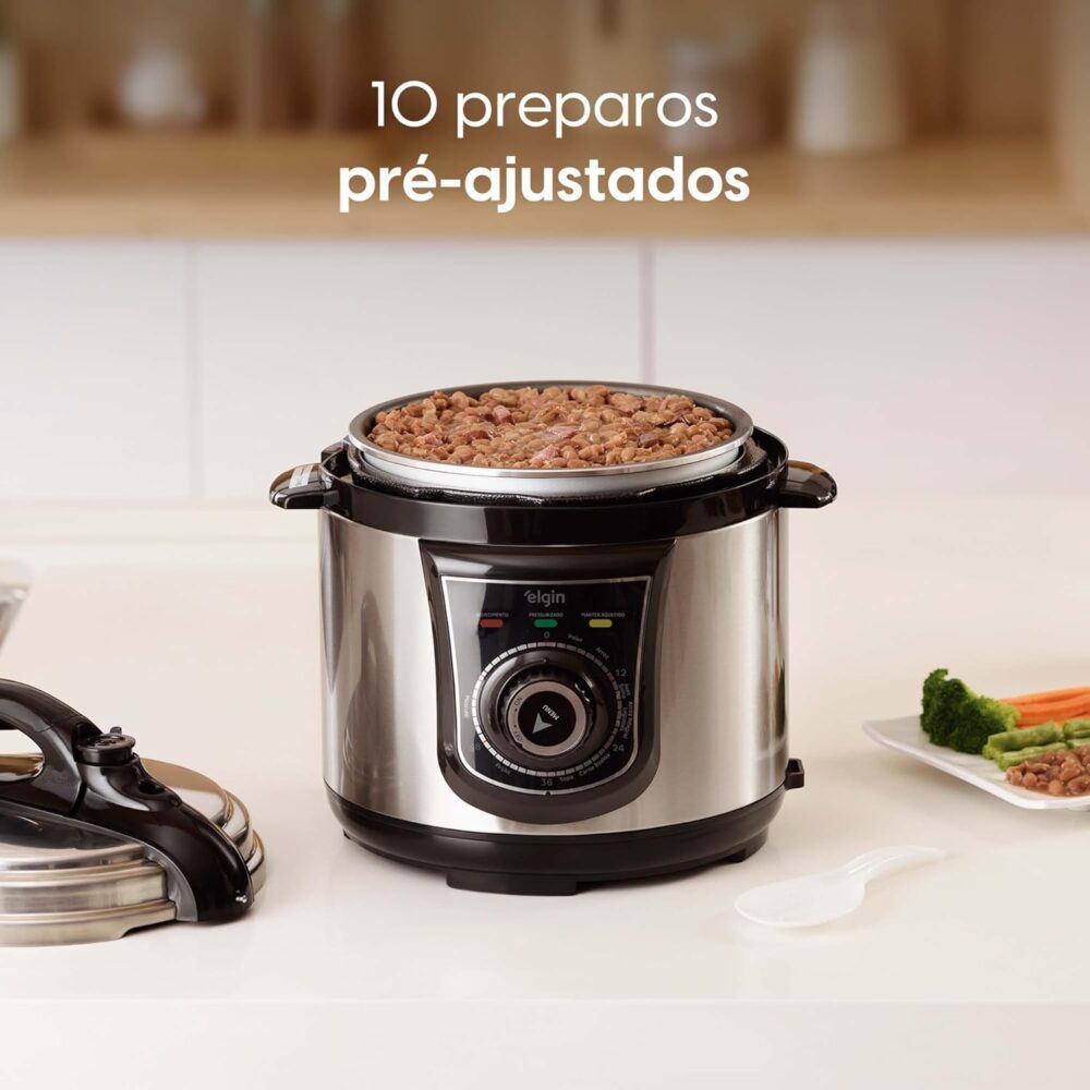 Panela de Pressão Elétrica Elgin 4 Litros Segura e Prática 8... - Image 8