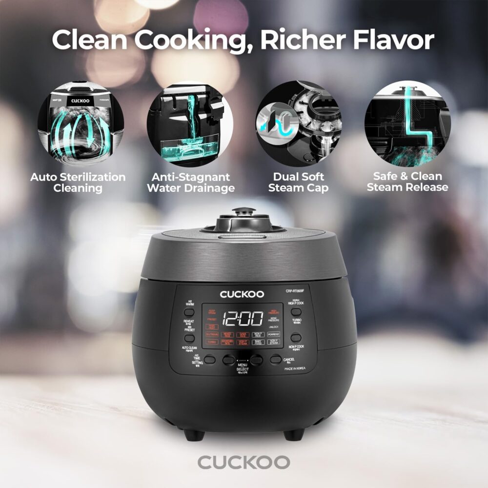 CUCKOO Panela de arroz com 6 xícaras (não cozidas) com modos... - Image 6